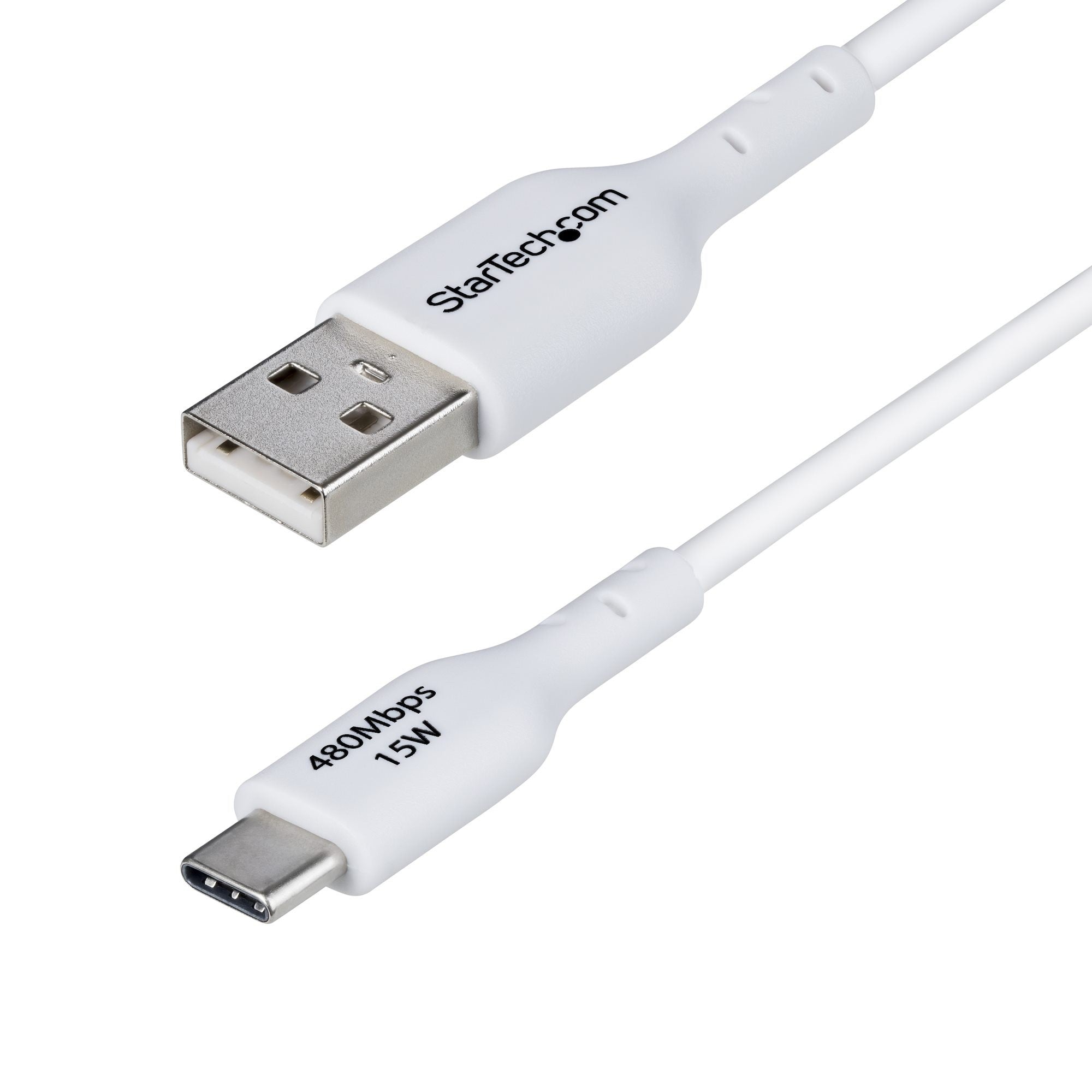 1m USB-A to USB-C Charging Cable White 1m USB-A to USB-C Charging Cable White